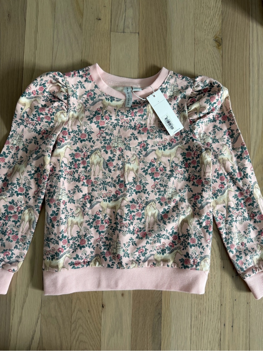 Janie and Jack unicorn sweatshirt size 6 NWT